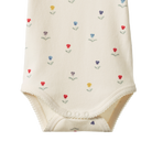 fabric details of Short Sleeve Bodysuit Delphine by Nature Baby