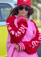 Ski Jumper red & pink by Hammill and Co