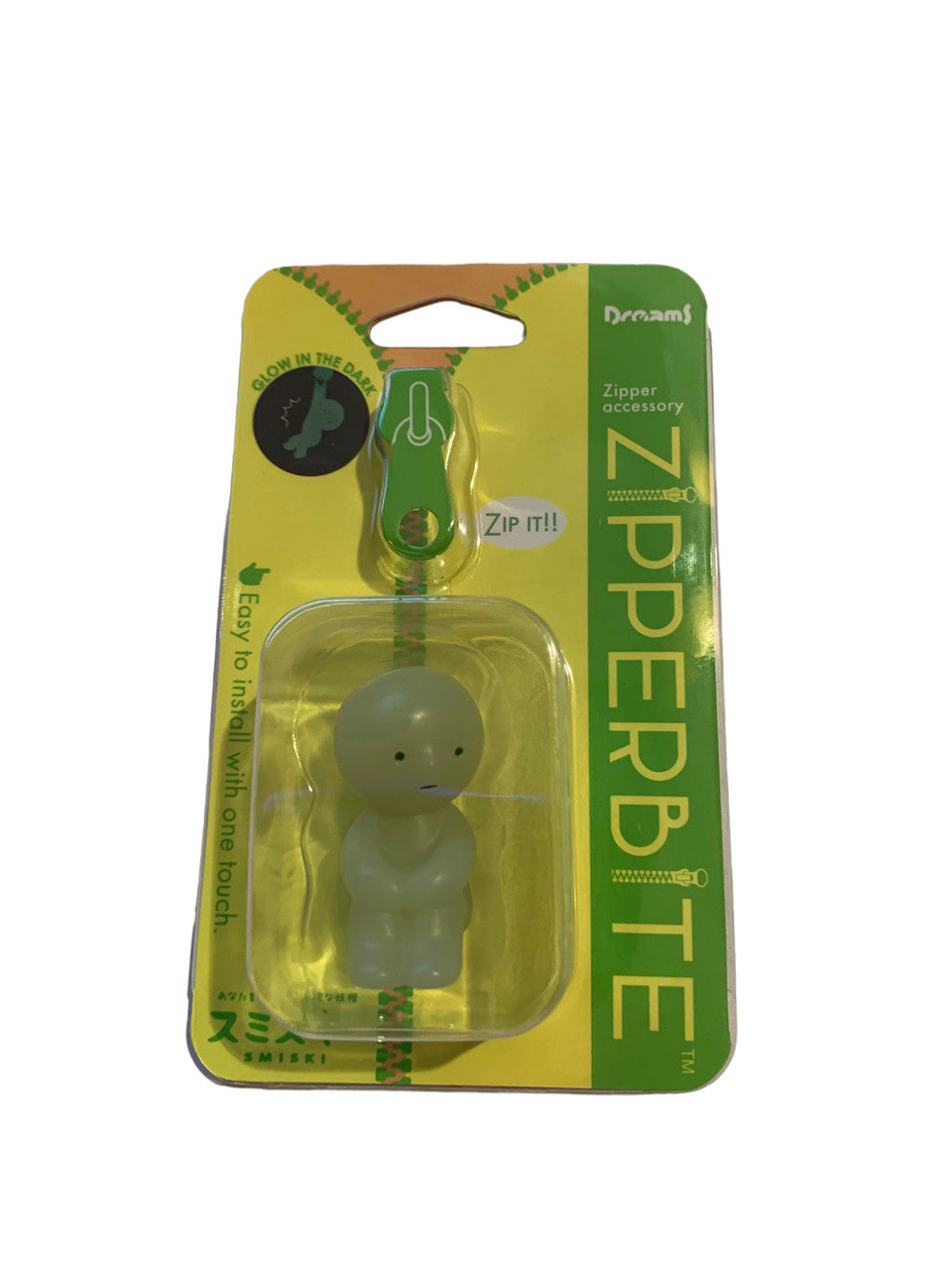 Smiski Zipperbite Hugging Knees in packaging