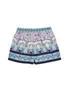 Somerset Shorts by Tutu Du Monde in blue with vintage pattern