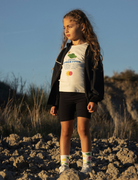 Girl wearing Space Tour T-Shirt - Off White | Mini Rodini