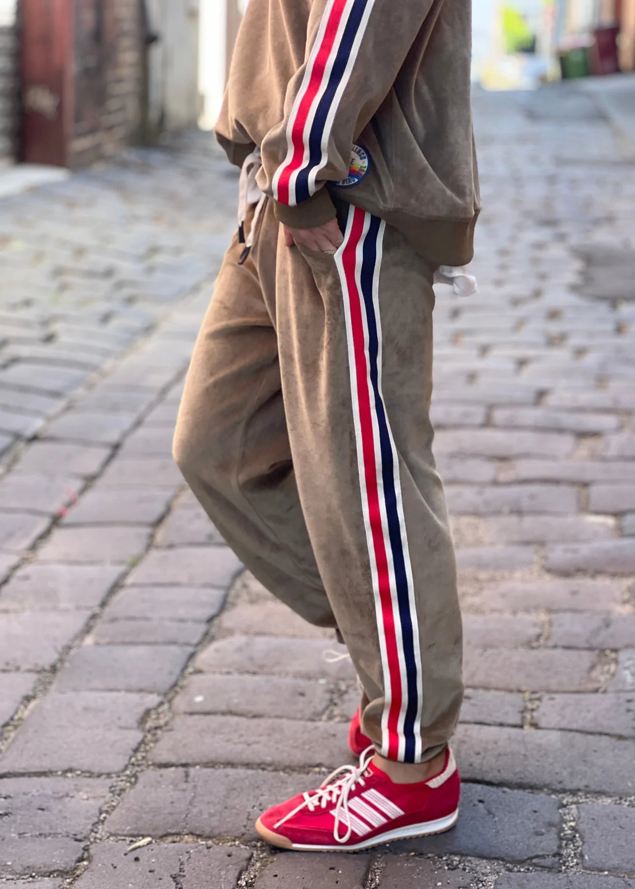 Khaki trackpants by Hammill & Co