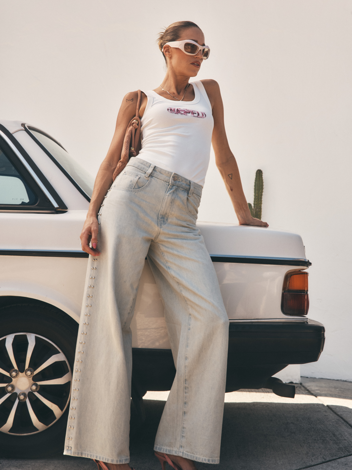 Ellidy Pullin wearing Stellar Jean by Ena Pelly