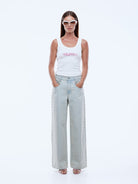 model wearing Stellar Jean by Ena Pelly collaboration with Ellidy Pullin