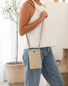suki phone bag almond