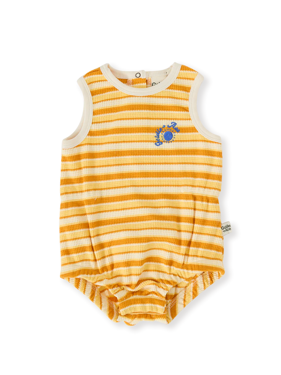 Sunshine Stripe bubble romper