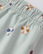 Close up of print and fabric on the Swim Trunk Floatie | Rylee + Cru