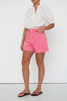 model wearing Sydney Short - Sorbet Pink by Kireina