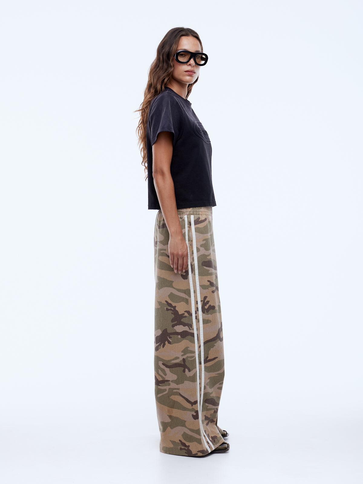 shop Ena Pelly Tessa Wide Leg Pant - Desert Camo by Ena Pelly online