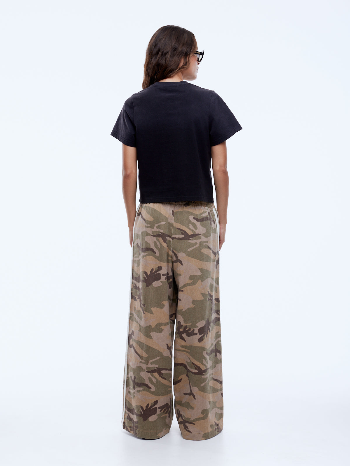 buy Tessa Wide Leg Pant - Desert Camo by Ena Pelly online Australia