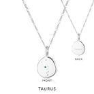 Zodiac Necklace Sterling Silver by Linda Tahija - Taurus