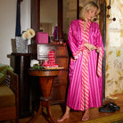 Taylor Robe wide flowing sleeves billowing silhouette relaxed fit cotton silk fabric