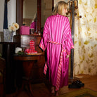 Cotton silk blend fabric texture detail Taylor Robe soft breathable material close up