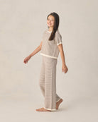 buy TEEN KNIT WIDE LEG PANT CHOCOLATE STRIPE online Australia