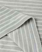 Close up of the Terry Relaxed Tee Seafoam Stripe | Rylee + Cru
