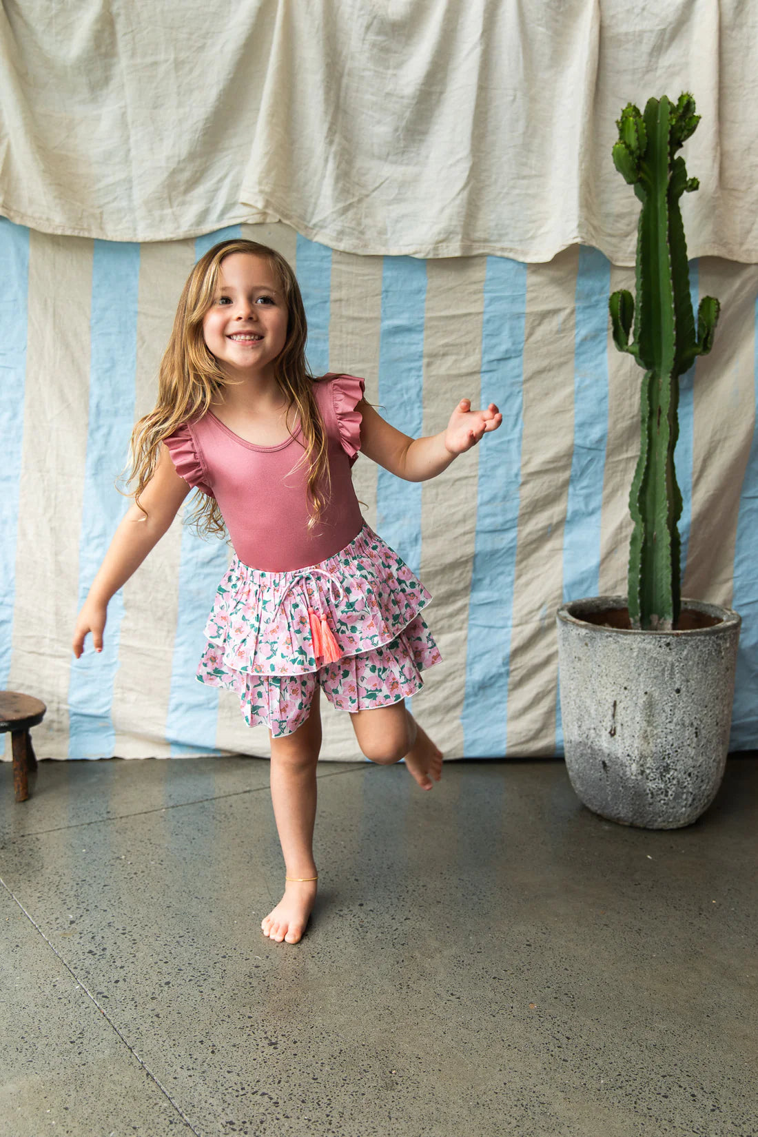 girl wearing Tess Shorts – Sakura by Pearson and Pearson