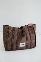 The Everything Bag - Cocoa Pinstripe by Juni