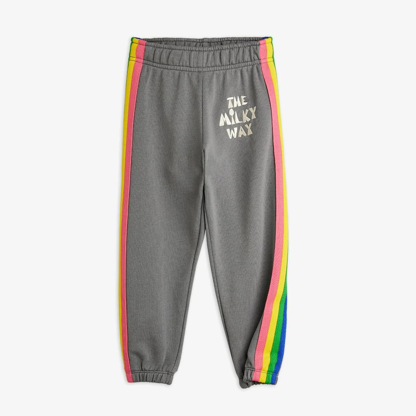 The Milky Way Rainbow Panel Sweatpants – Grey by Mini Rodini