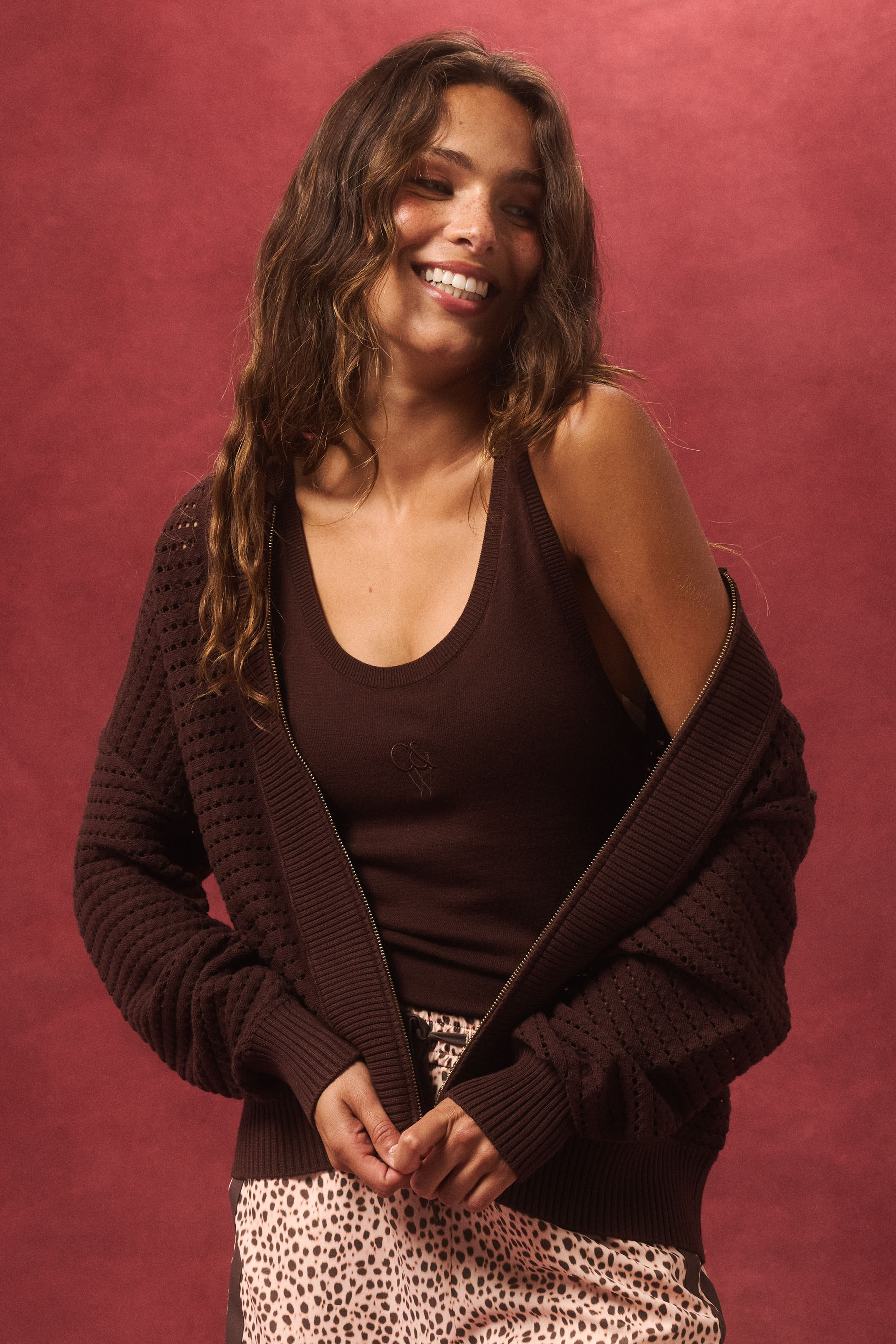 Thea Knit Tank - Truffle by Cartel & Willow