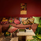Sage & Clare cushions displayed on lounge