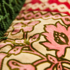 fabric details of Thea Velvet Cushion – Kelp by Sage & Clare