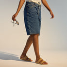 model wearing Tide Strap Soft Tan by Rollie