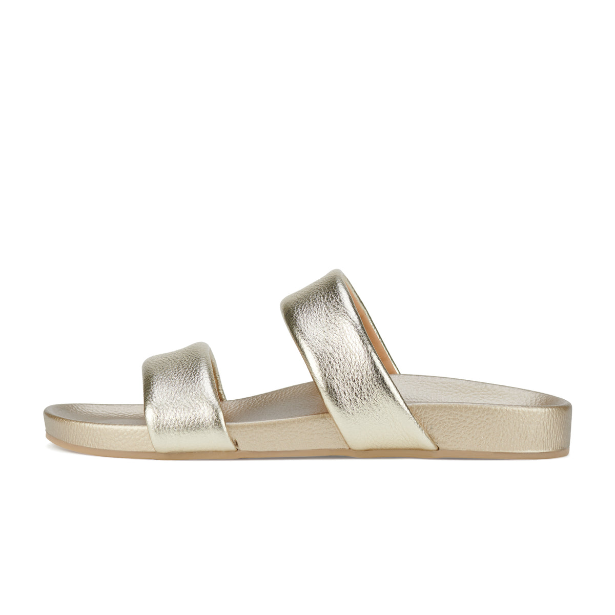 womens gold leather sandals by Rollie