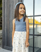 Girl in the Tiered Midi Skirt Seashells | Rylee +Cru