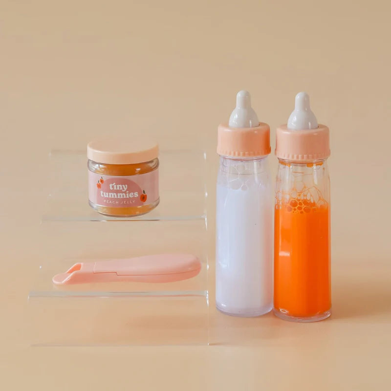 Tiny Tummies pretend baby food for dolls