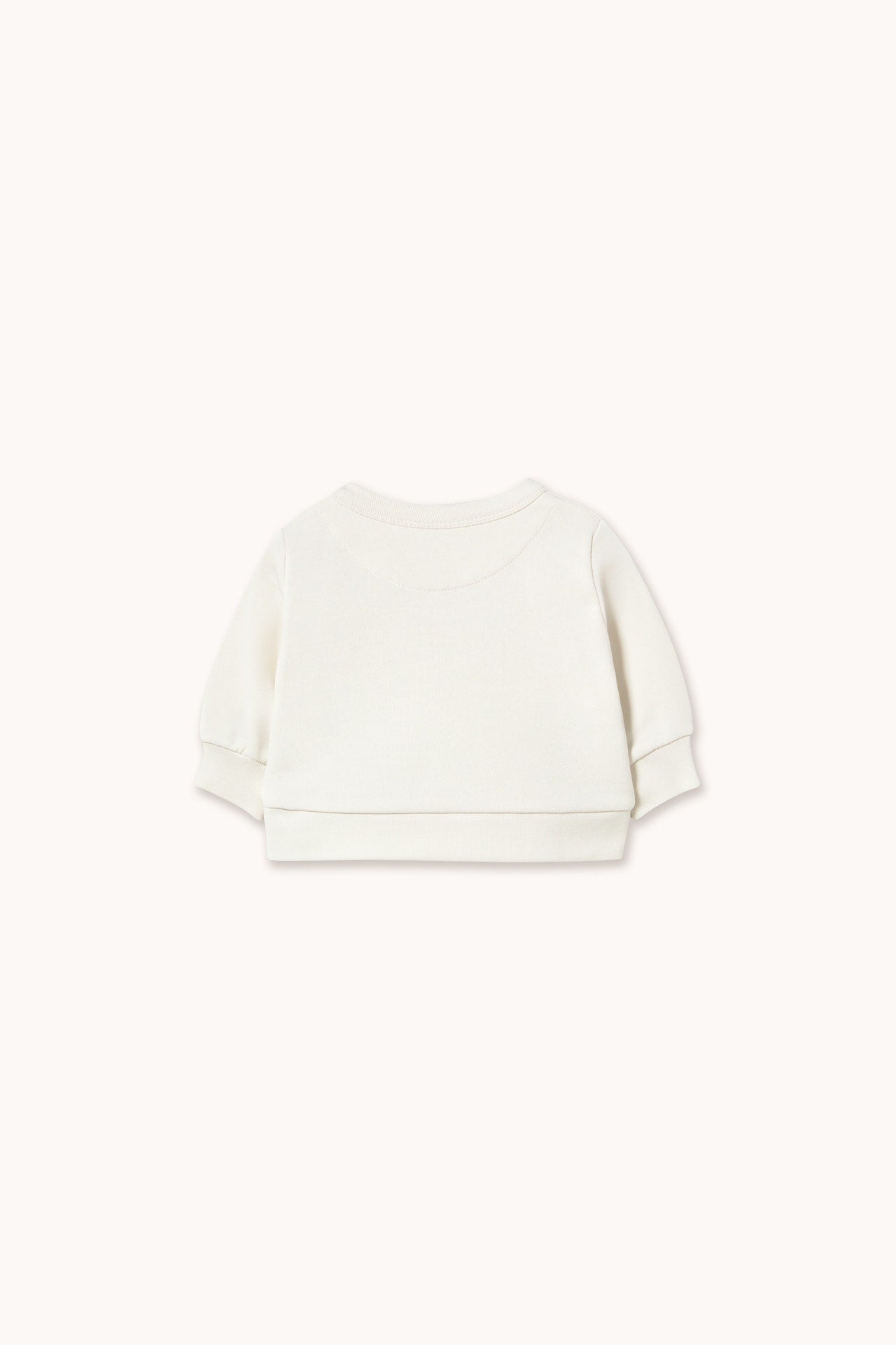 Back view of Tiny & Tiny Baby Sweatshirt - Off-White | Tiny Cottons
