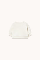 Back view of Tiny & Tiny Baby Sweatshirt - Off-White | Tiny Cottons