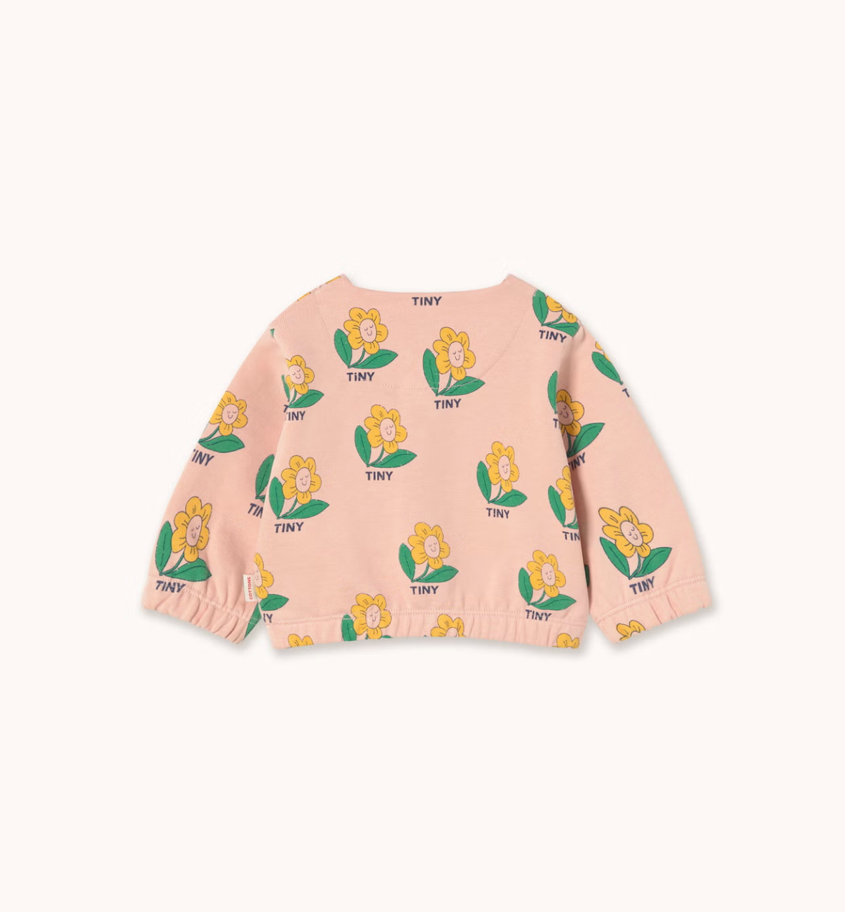 Back of the Tiny Flower Baby Jacket - Wild Rose | Tiny Cottons