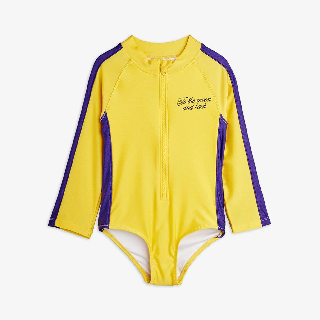 To the Moon UV Swimsuit Yellow by Mini Rodini
