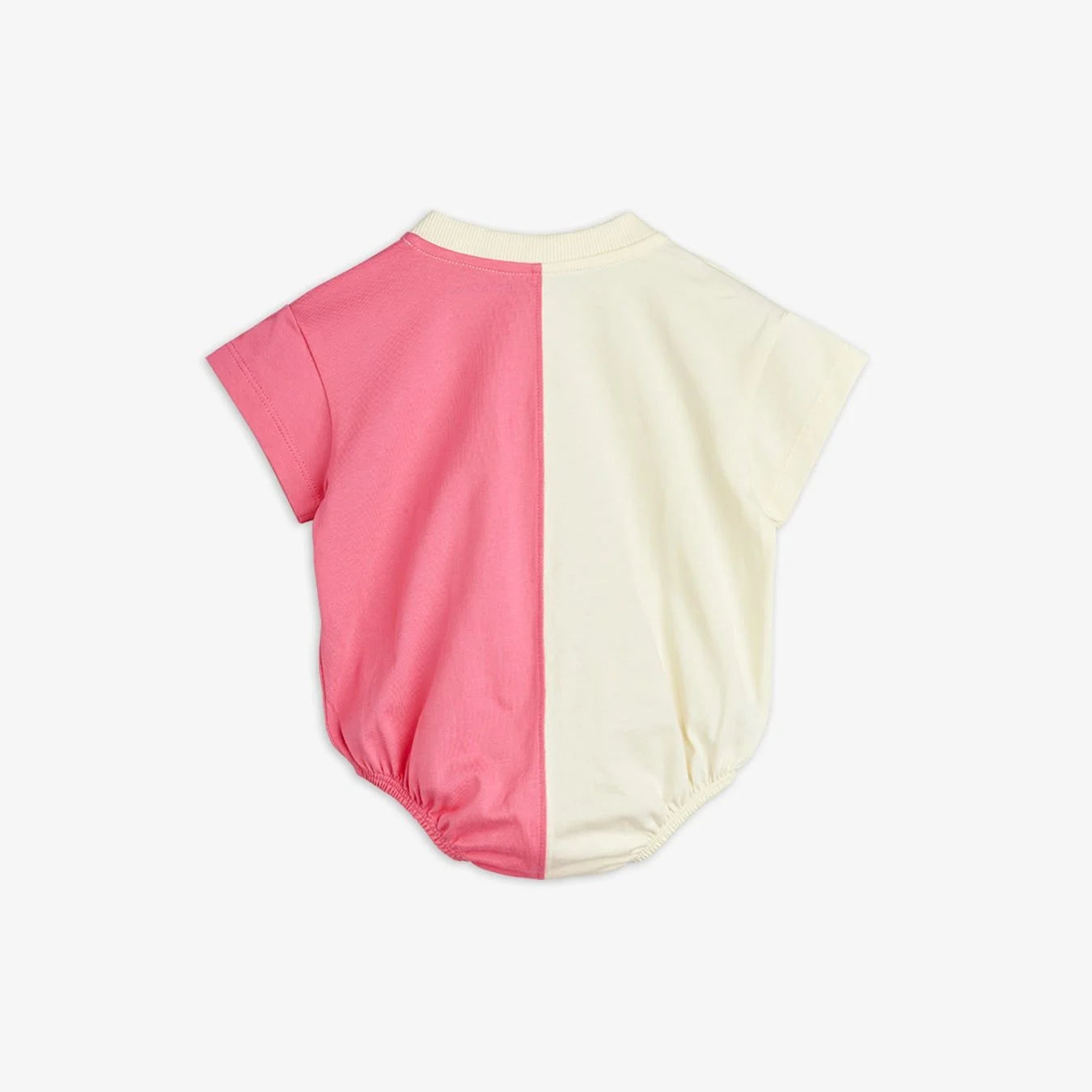 back view of Travel Agency Split Color Bodysuit by Mini Rodini