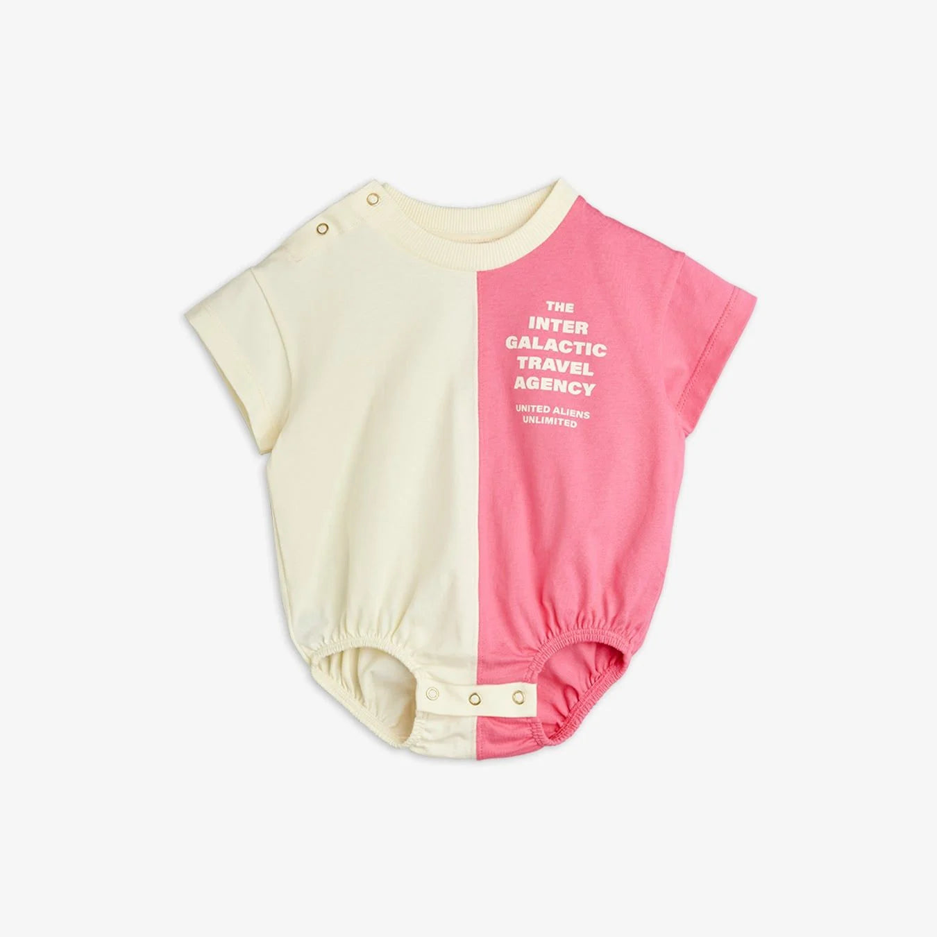 Travel Agency Split Color Bodysuit by Mini Rodini