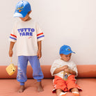 Front view of the Tutto Fare T-shirt - Buttercream | Golden Children