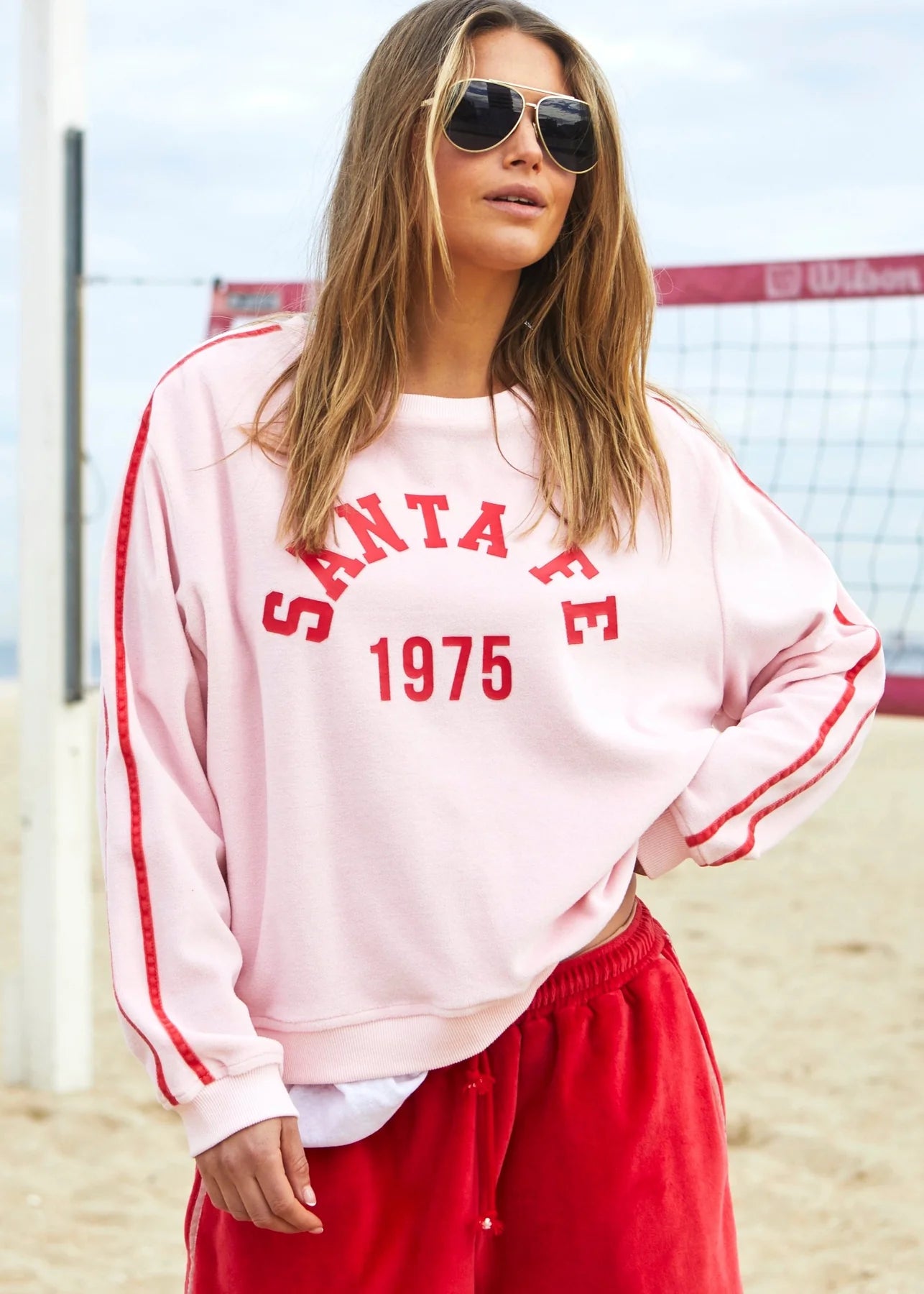 Urban Velour Sweat - Red/Pink by Hammill & Co