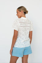 back details of Valentina Shirt – White by Kireina