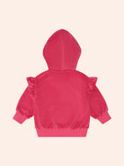 Back of the Very Cherry Velour Zip Up Hoodie | Huxbaby