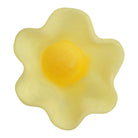Top-down view of the Aspen Gold Violetta Vase revealing the wavy ruffled opening with a yellow centre