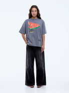 Watermelon Tee Washed Grey by Ena Pelly