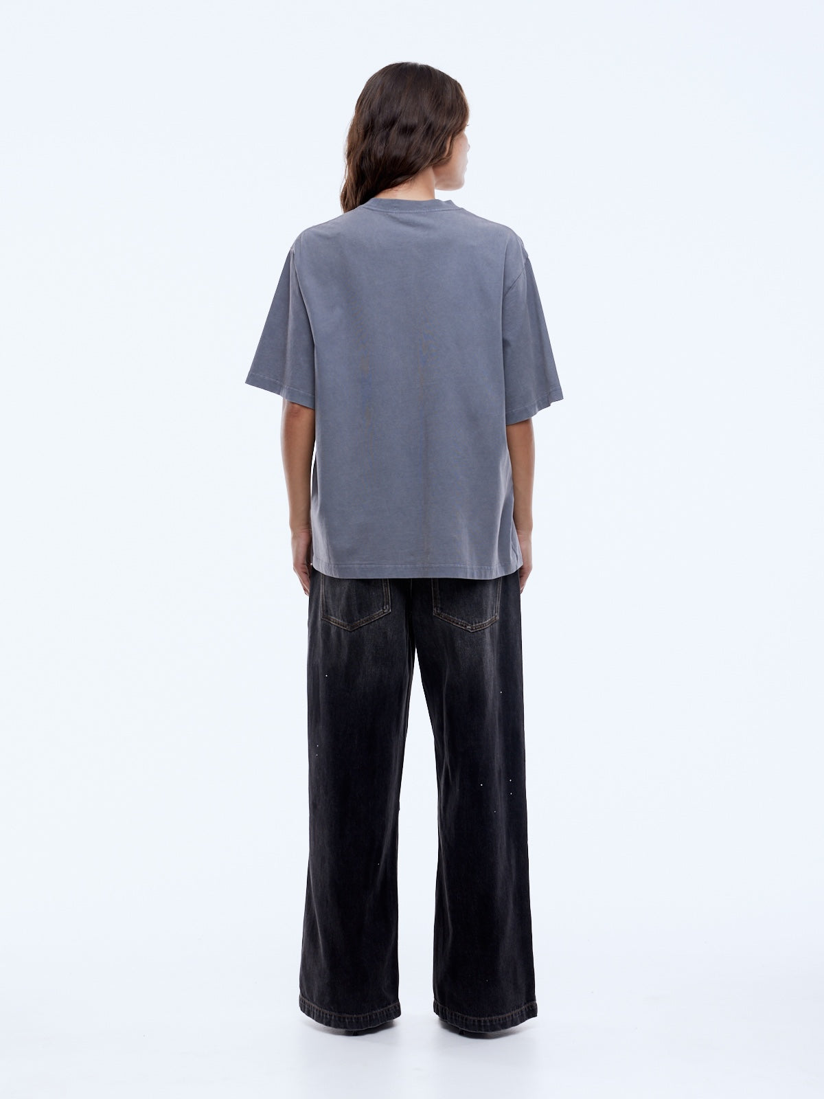 Watermelon Tee showing boxy relaxed fit and drop shoulder design