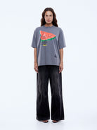 Ena Pelly Watermelon Tee back view showing relaxed silhouette and fit