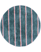 Wakame Crush Stripe Round Bath Mat by Kip & Co