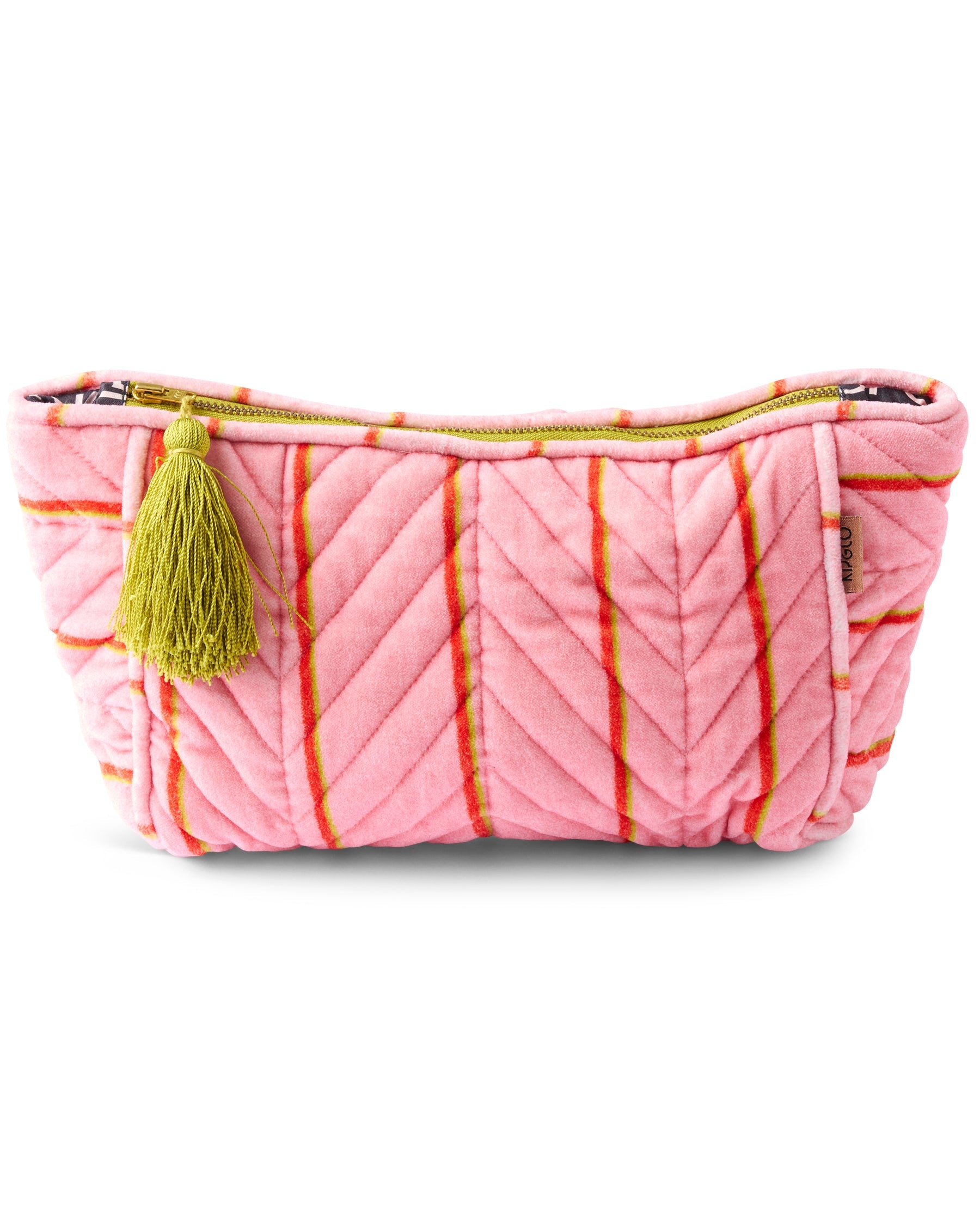 Wategos Soiree Stripe Velvet Toiletry Bag by Kip & Co