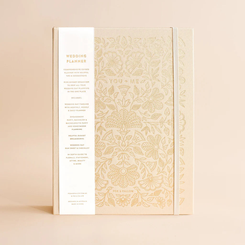 Wedding Planner by Fox and Fallow Front cover design