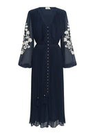 Willow Pleat Maxi Dress by MOS The Label Navy dress for mother of the bride