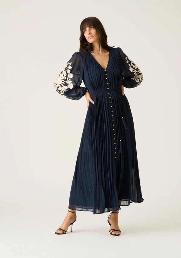 Willow Pleat Maxi Dress by MOS The Label
