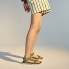 Sandal Tooth Wedge Sage/White by Rollie