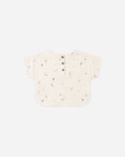 Back view of the Woven Top - Space | Quincy Mae